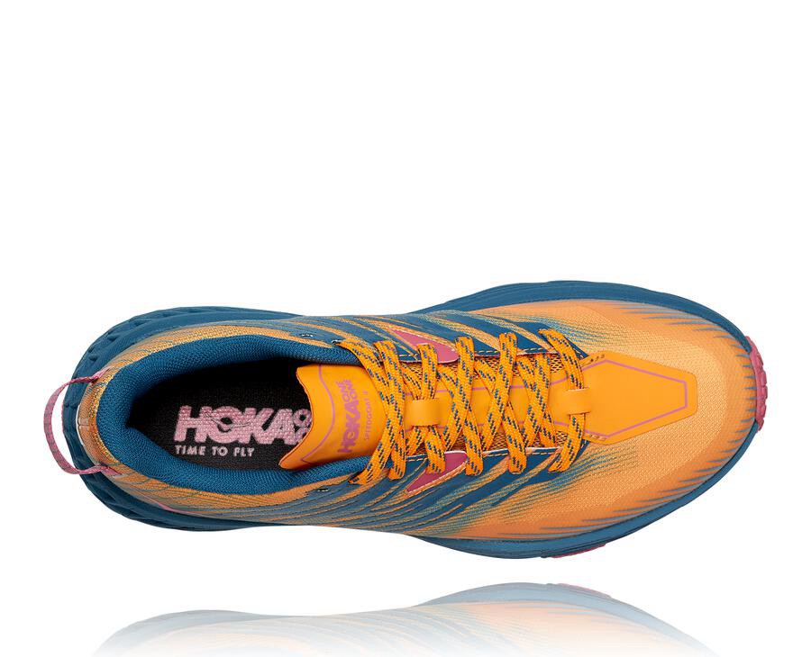 Hoka One One トレイルシューズ レディース 青 - スピードゴート4 - TO0732184